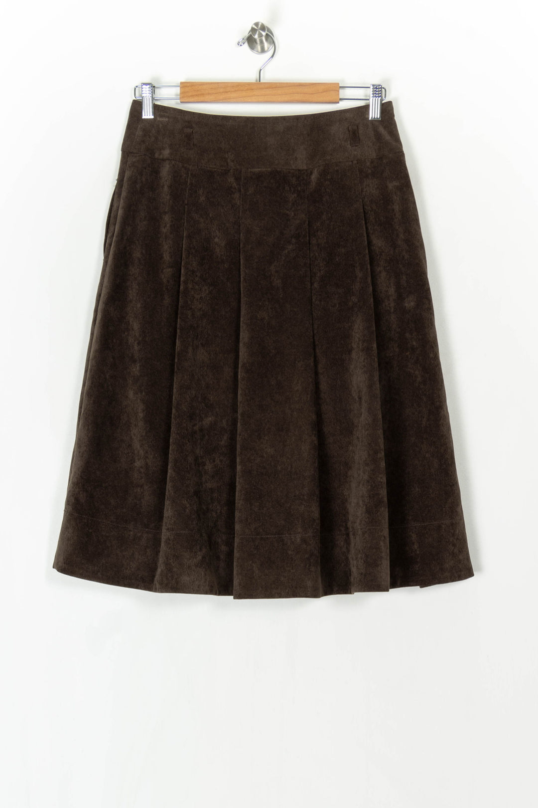 Jupe Plissée Marron - Taille M/38 de la marque Caroll | PARAD124588 - Vendu par Paradigme - Image 5