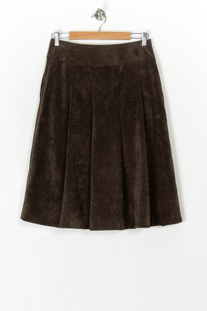 Jupe Plissée Marron - Taille M/38 de la marque Caroll | PARAD124588 - Vendu par Paradigme - Image 5