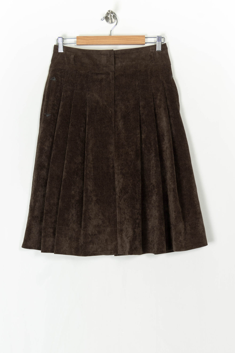Jupe Plissée Marron - Taille M/38 de la marque Caroll | PARAD124588 - Vendu par Paradigme - Image 2