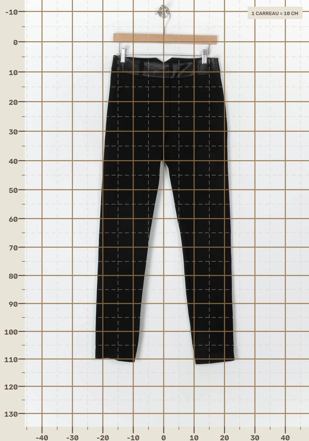Pantalon Noir - Taille S/36 de la marque IKKS | PARAD124590 - Vendu par Paradigme - Image 4