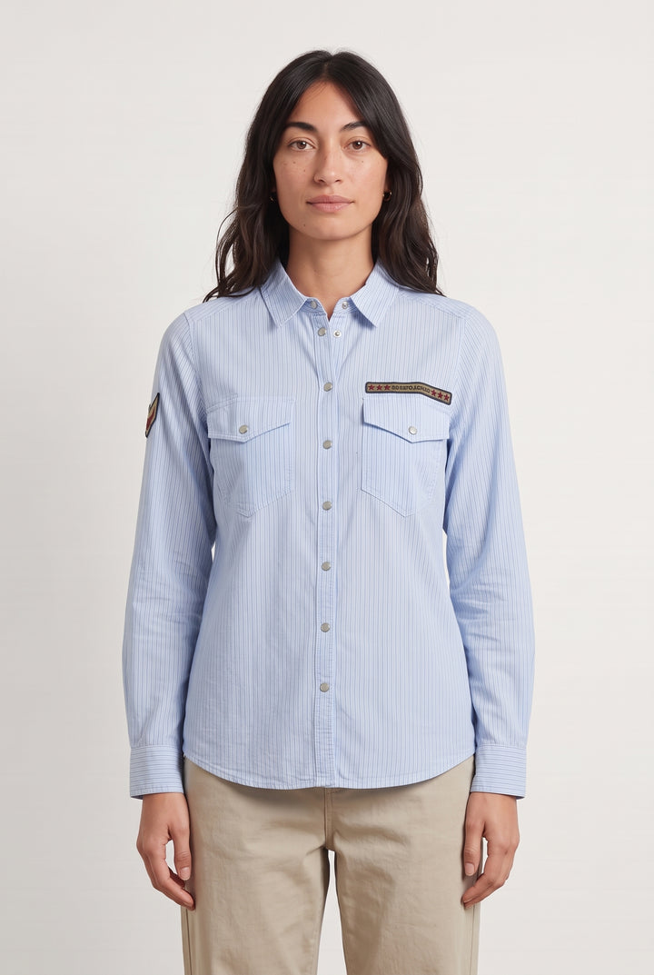 Chemise Bleue - Taille S/36 de la marque IKKS | PARAD124592 - Vendu par Paradigme - Image 1