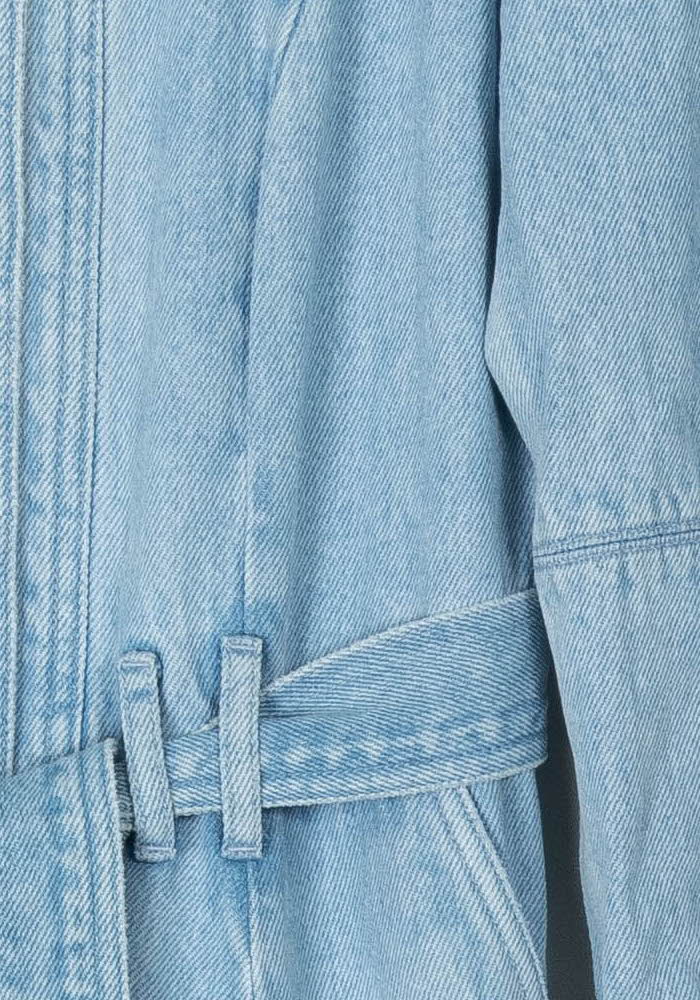 Robe Longue En Jean Bleue - Taille M/38 de la marque Sézane | PARAD124594 - Vendu par Paradigme - Image 3
