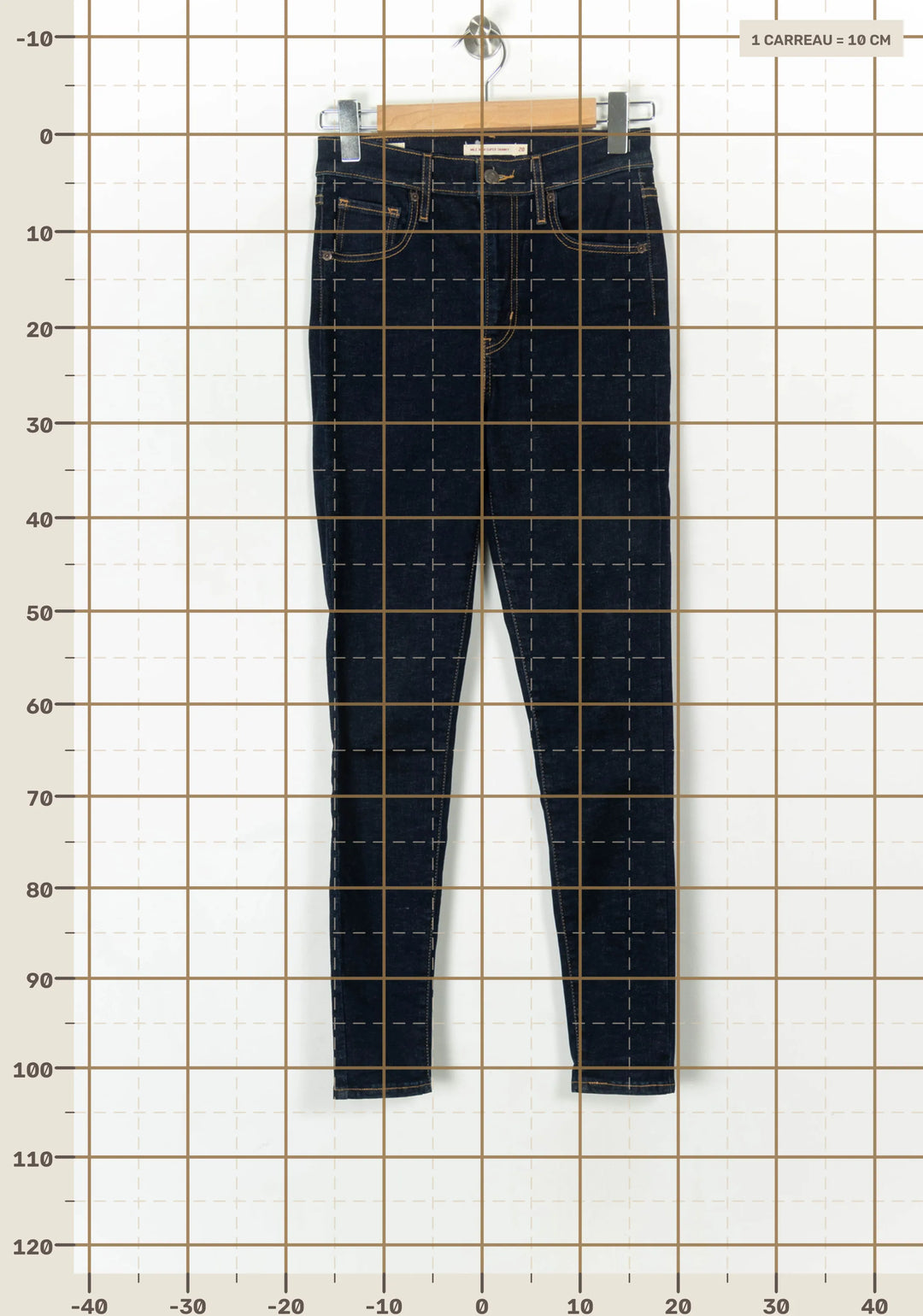 Jean Skinny Bleu Foncé - Taille M/38 de la marque Levi&