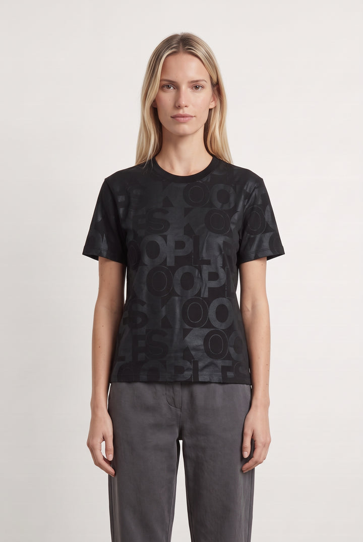 Tee-Shirt Noir et Gris - Taille M/38 de la marque The Kooples | PARAD124596 - Vendu par Paradigme - Image 1