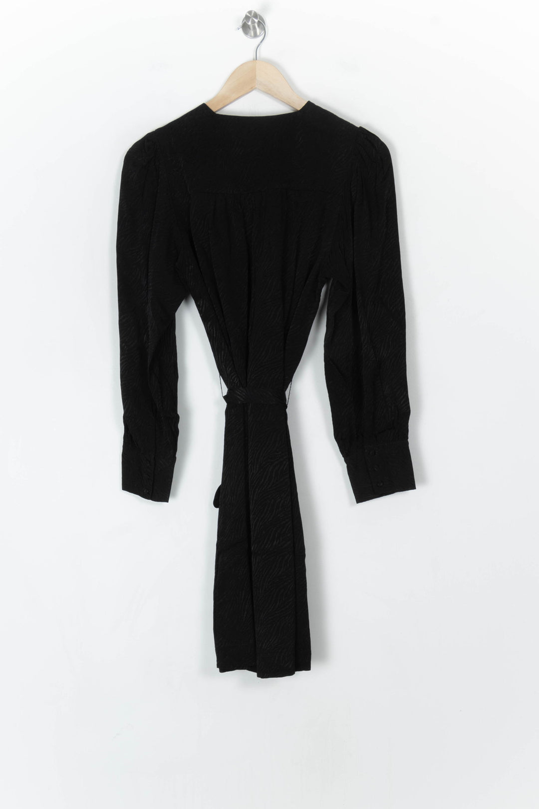 Robe Portefeuille Noire - Taille M/38 de la marque Caroll | PARAD124599 - Vendu par Paradigme - Image 5