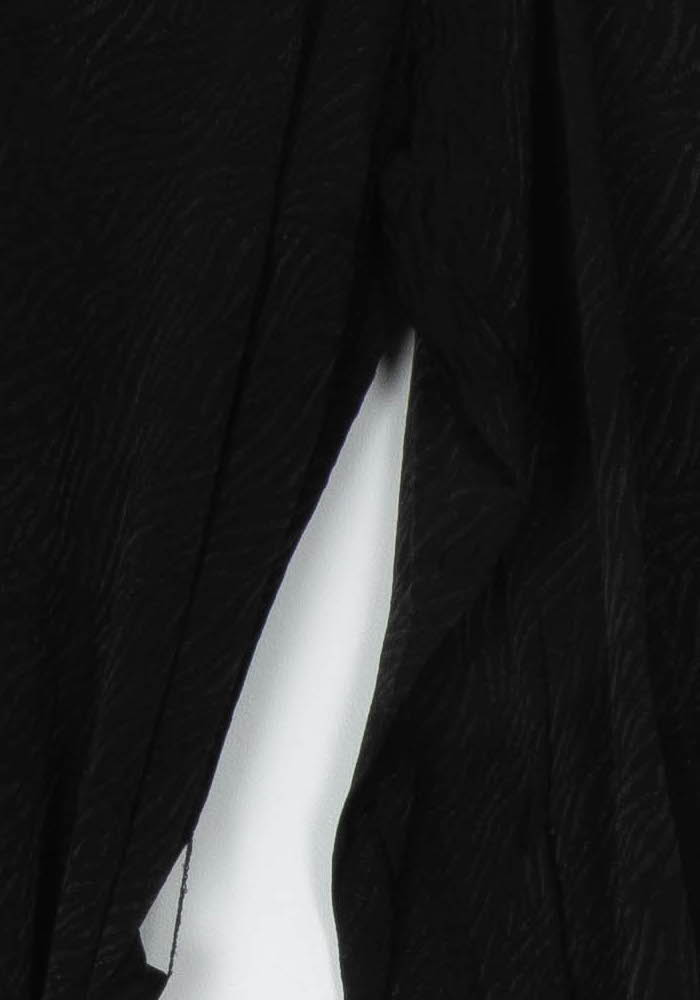 Robe Portefeuille Noire - Taille M/38 de la marque Caroll | PARAD124599 - Vendu par Paradigme - Image 3