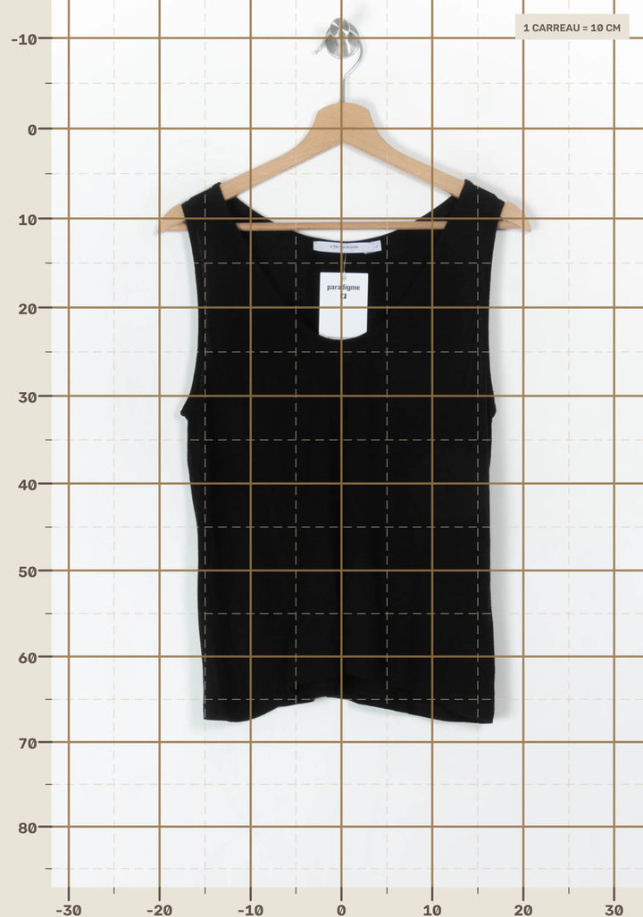 Débardeur Noir - Taille L/40 de la marque La Fée Maraboutée | PARAD124606 - Vendu par Paradigme - Image 4