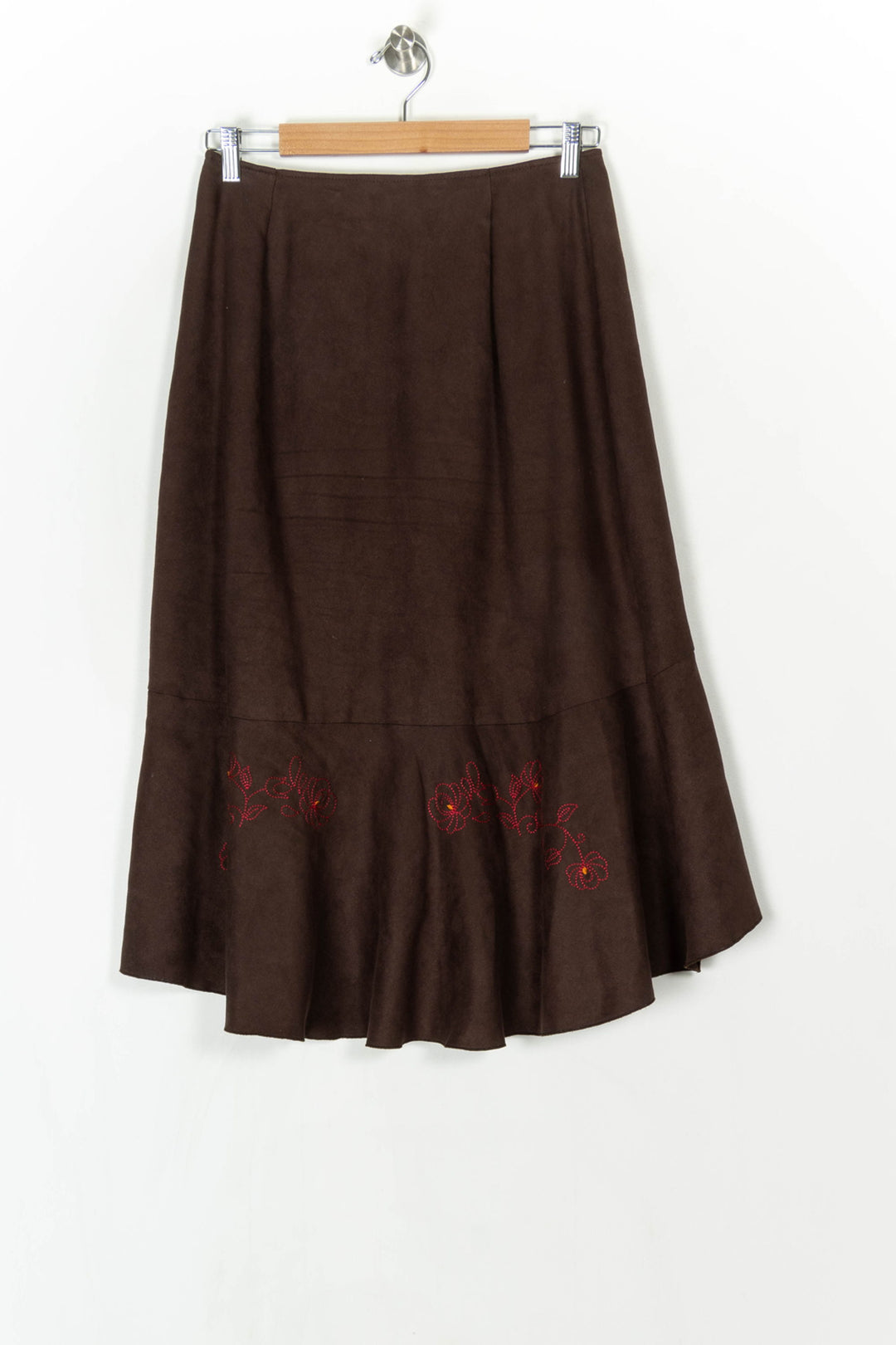 Jupe Midi Marron - Taille XXXL/46 de la marque Maison 123 | PARAD124609 - Vendu par Paradigme - Image 5