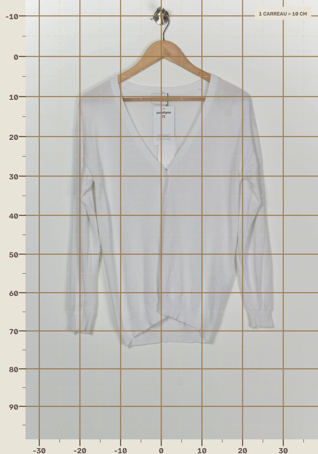 Cardigan Blanc - Taille XS/34 de la marque Claudie Pierlot | PARAD124610 - Vendu par Paradigme - Image 4