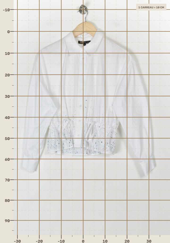 Chemise Blanche - Taille S/36 de la marque Maje | PARAD124615 - Vendu par Paradigme - Image 4