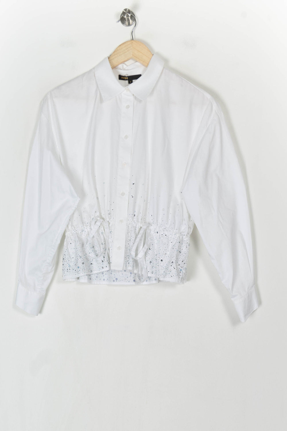 Chemise Blanche - Taille S/36 de la marque Maje | PARAD124615 - Vendu par Paradigme - Image 2