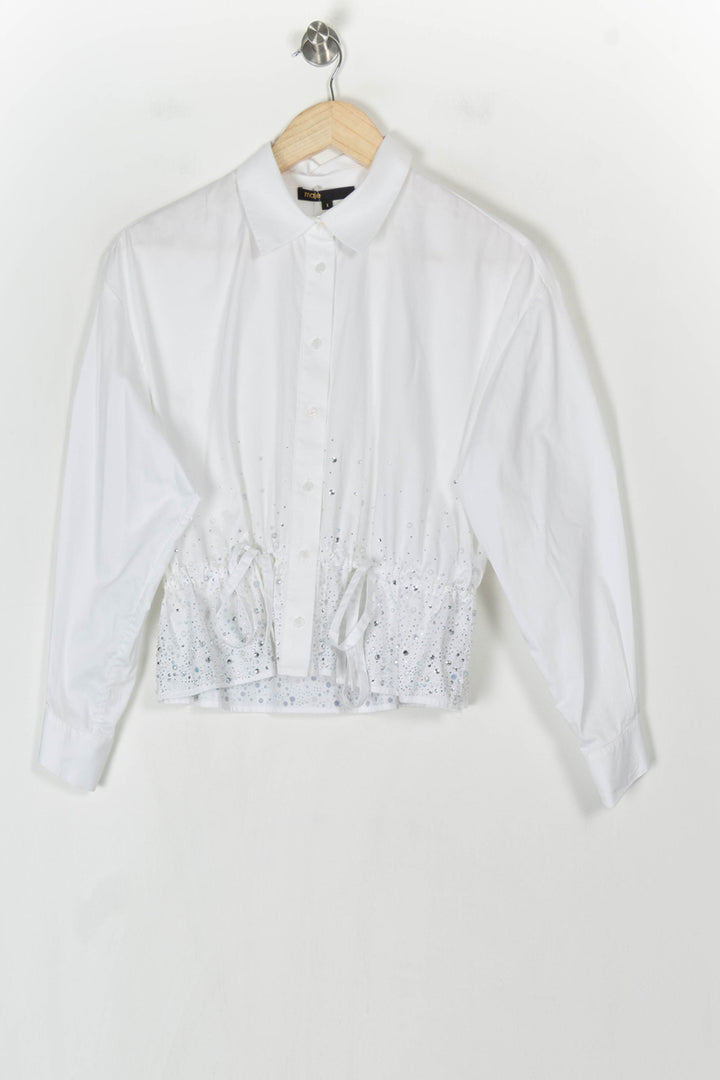 Chemise Blanche - Taille S/36 de la marque Maje | PARAD124615 - Vendu par Paradigme - Image 2