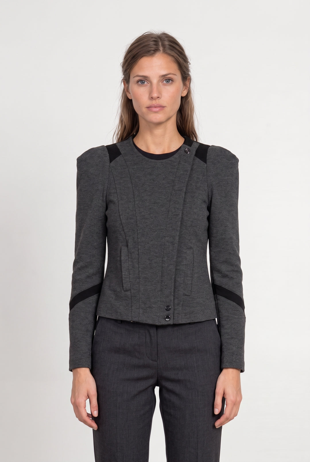 Veste Grise - Taille M/38 de la marque Kookai | PARAD124616 - Vendu par Paradigme - Image 1