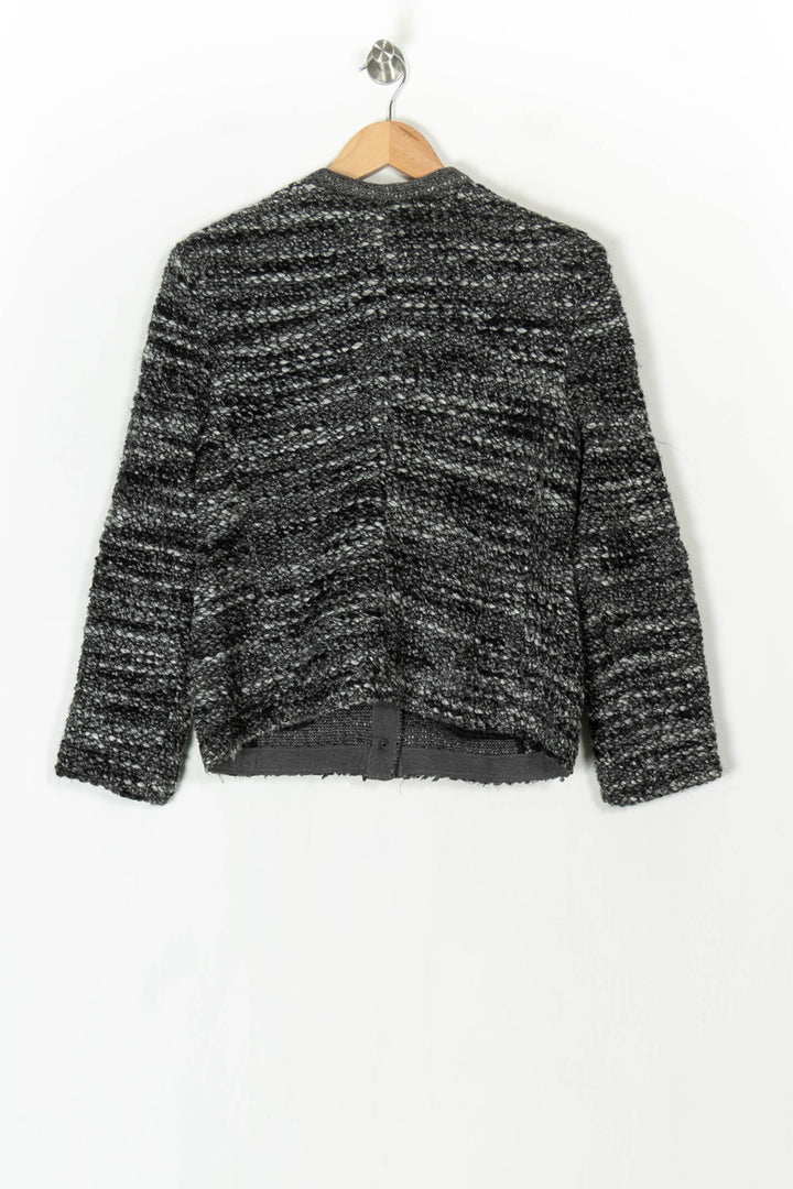 Veste en Maille Grise et Noire - Taille M/38 de la marque Gerard Darel | PARAD124619 - Vendu par Paradigme - Image 5
