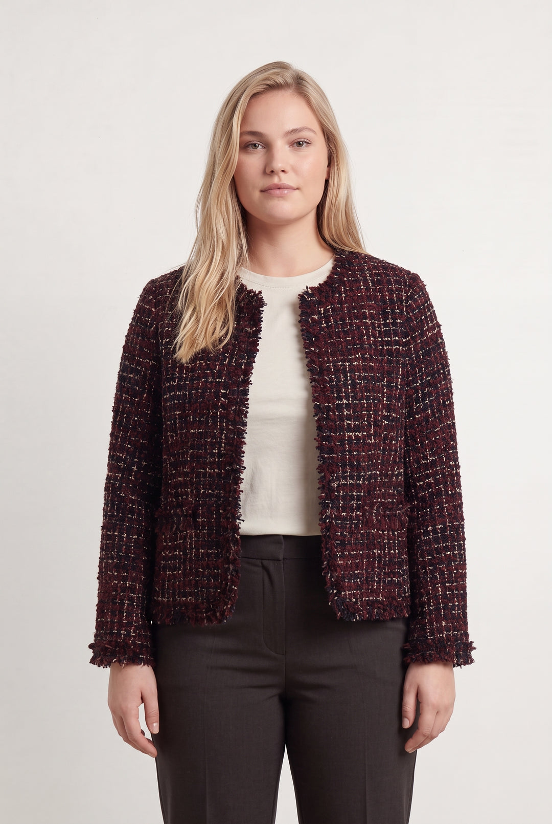 Veste Bordeaux et Noire - Taille XL/42 de la marque Gerard Darel | PARAD124620 - Vendu par Paradigme - Image 1