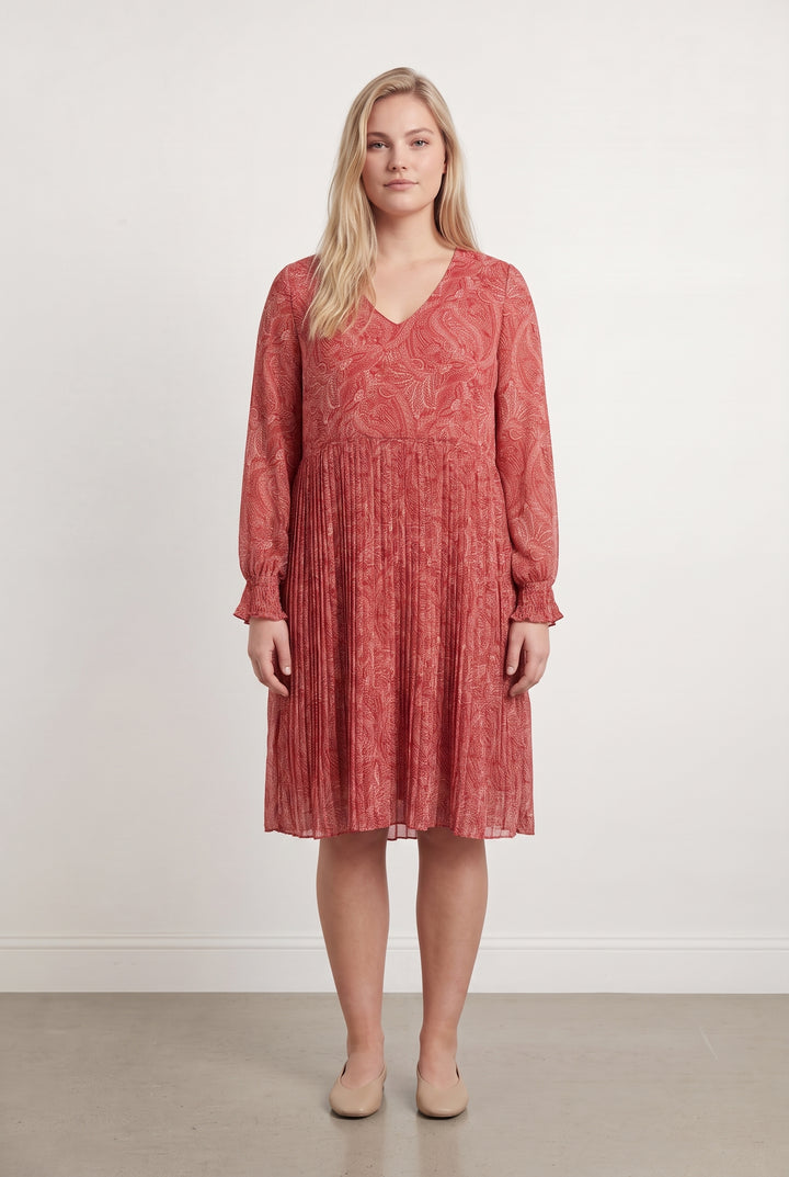 Robe Midi Rouge - Taille XXL/44 de la marque Maison 123 | PARAD124623 - Vendu par Paradigme - Image 1
