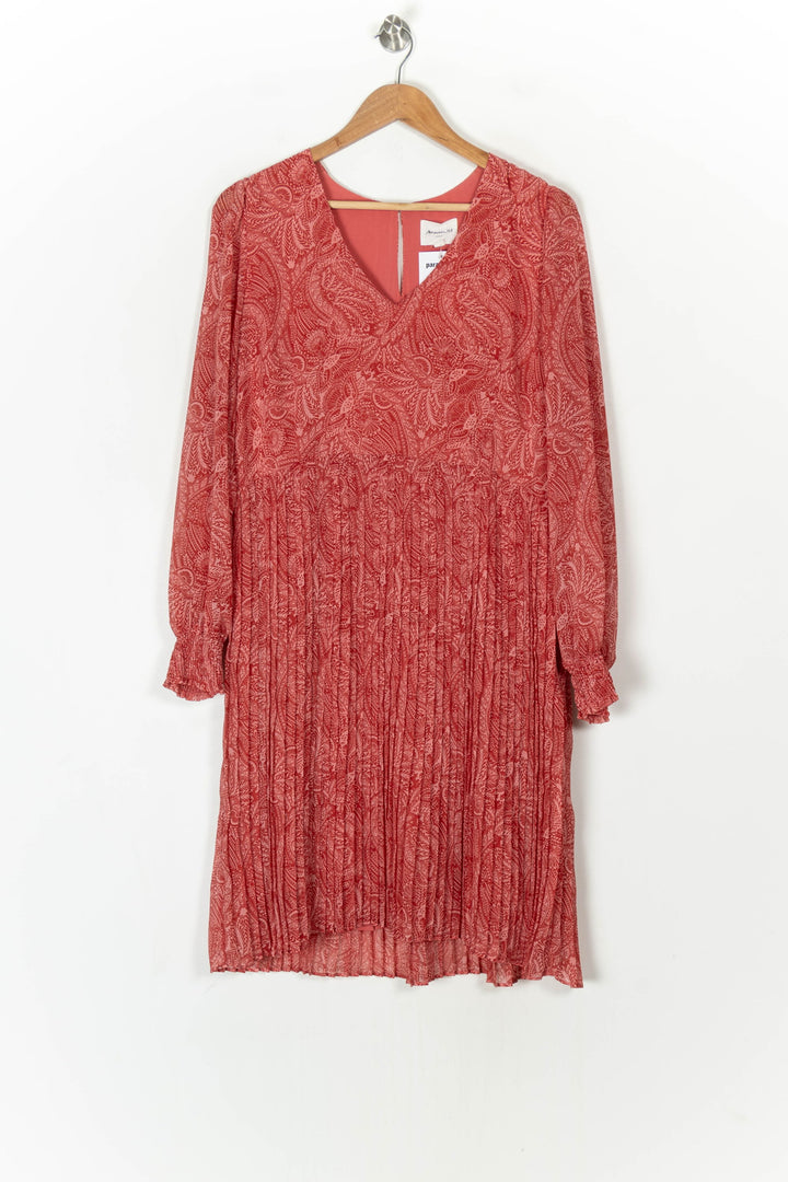 Robe Midi Rouge - Taille XXL/44 de la marque Maison 123 | PARAD124623 - Vendu par Paradigme - Image 2