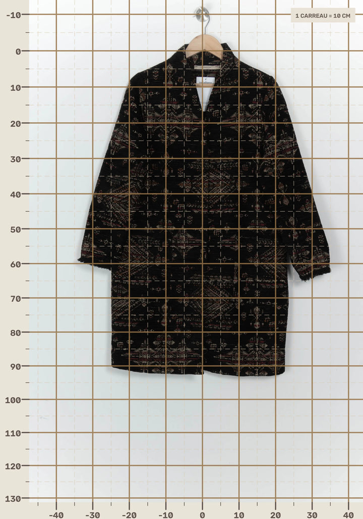 Veste Noire et Marron - Taille L/40 de la marque La Fée Maraboutée | PARAD124624 - Vendu par Paradigme - Image 4