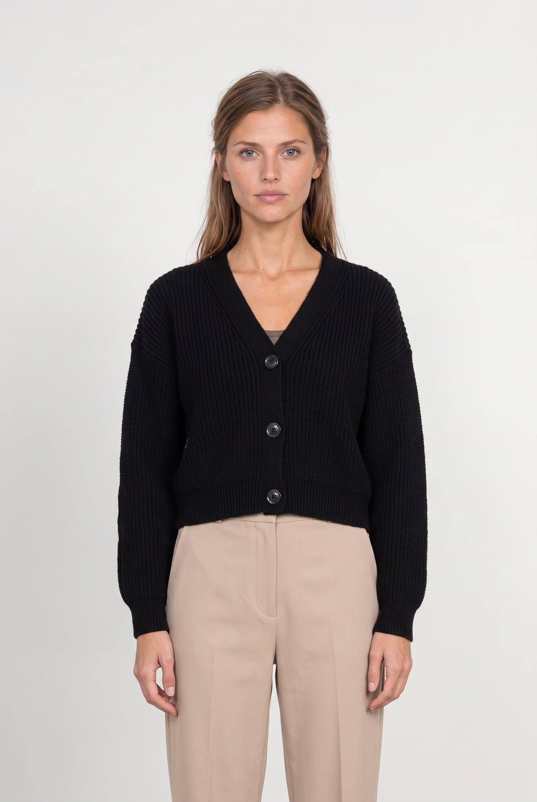 Cardigan En Maille Noir - Taille S/36 de la marque La Fée Maraboutée | PARAD124625 - Vendu par Paradigme - Image 1