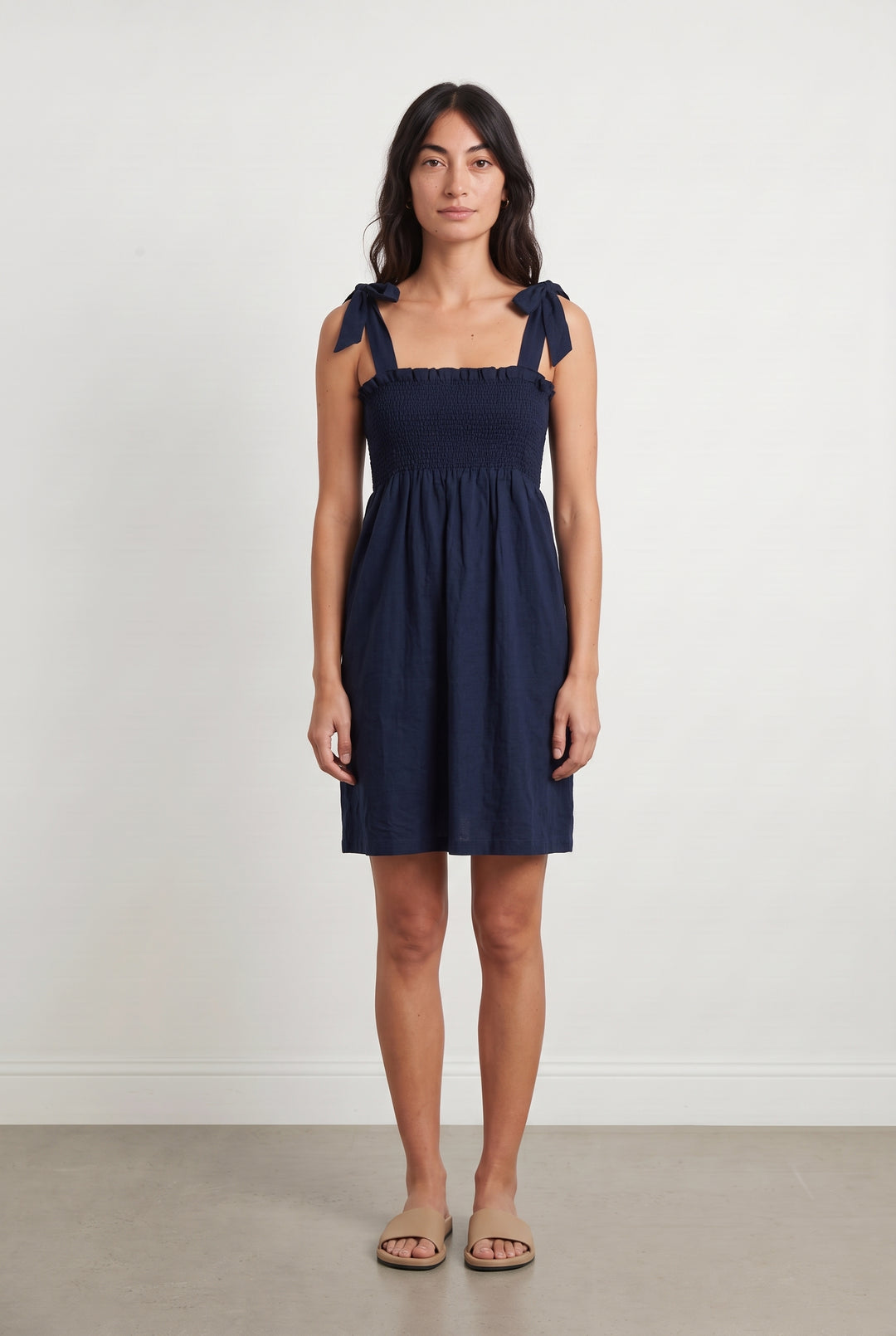 Robe À Bretelles Bleu Marine - Taille M/38 de la marque Sézane | PARAD124626 - Vendu par Paradigme - Image 1