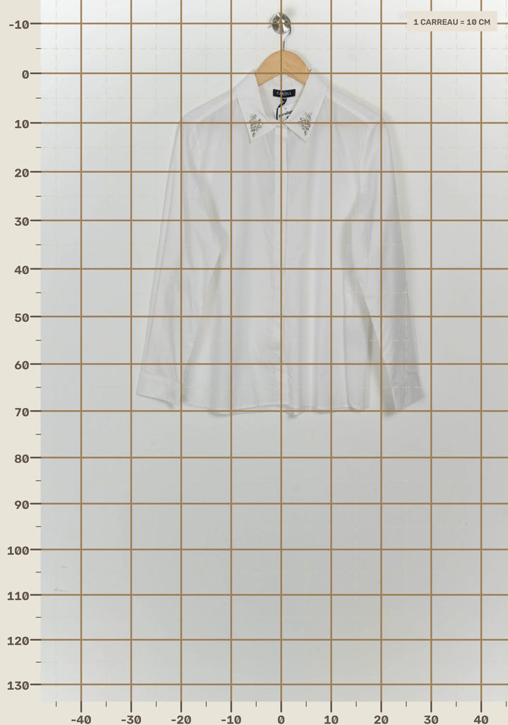 Chemise Blanche - Taille XXL/44 de la marque Caroll | PARAD124629 - Vendu par Paradigme - Image 4