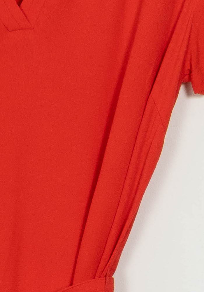 Robe Courte Orange - Taille S/36 de la marque IKKS | PARAD124632 - Vendu par Paradigme - Image 3