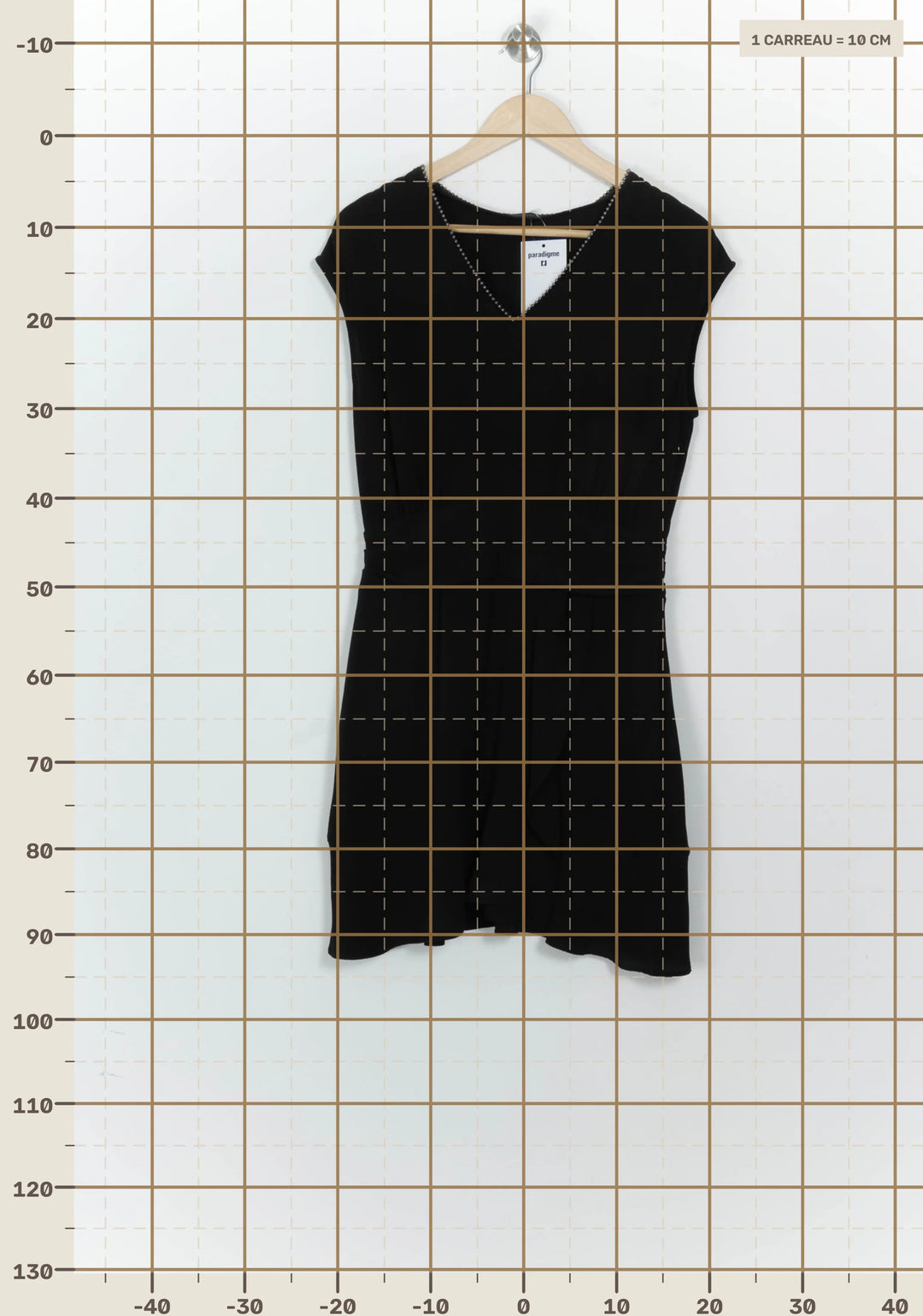 Robe Courte Noire - Taille S/36 de la marque IKKS | PARAD124633 - Vendu par Paradigme - Image 4