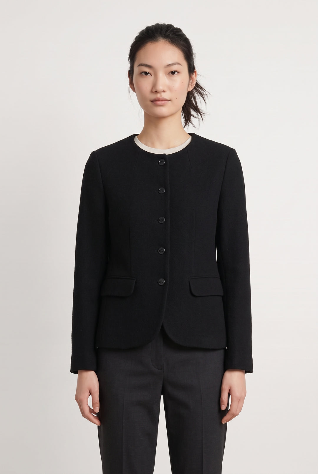Veste Noire - Taille S/36 de la marque Ines de la Fressange Paris | PARAD124634 - Vendu par Paradigme - Image 1