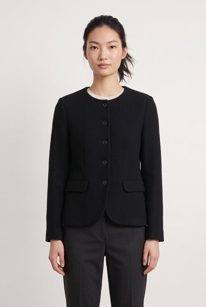 Veste Noire - Taille S/36 de la marque Ines de la Fressange Paris | PARAD124634 - Vendu par Paradigme - Image 1