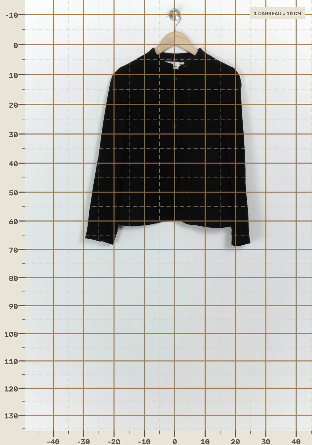 Veste Noire - Taille S/36 de la marque Ines de la Fressange Paris | PARAD124634 - Vendu par Paradigme - Image 4