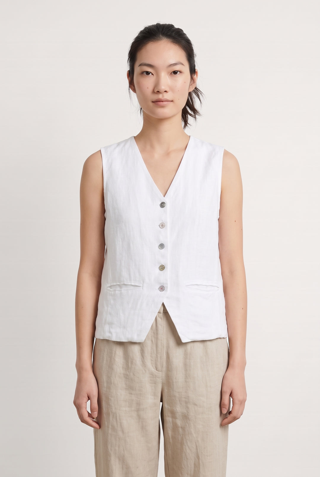 Gilet Blanc - Taille S/36 de la marque Sézane | PARAD124641 - Vendu par Paradigme - Image 1
