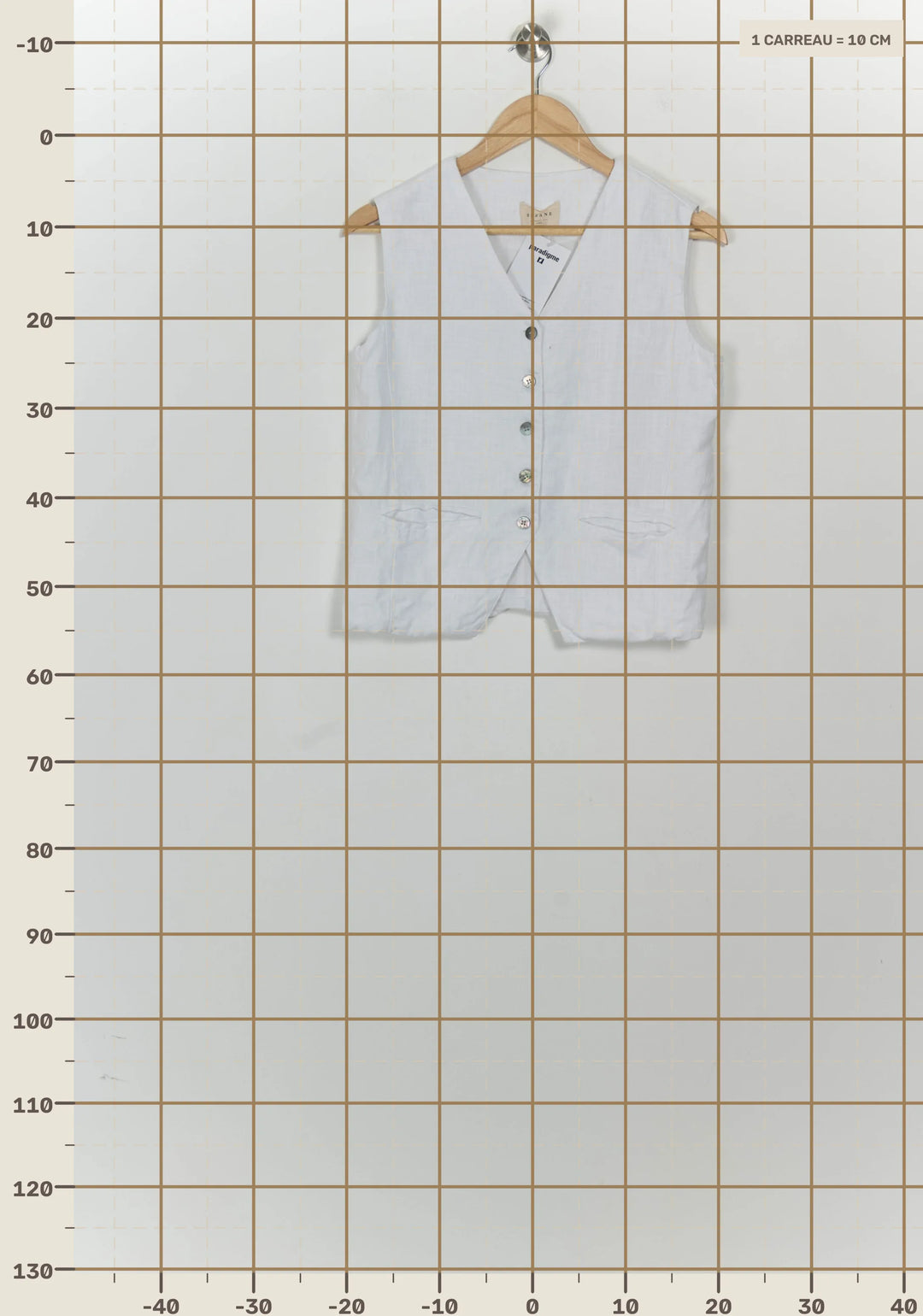 Gilet Blanc - Taille S/36 de la marque Sézane | PARAD124641 - Vendu par Paradigme - Image 4