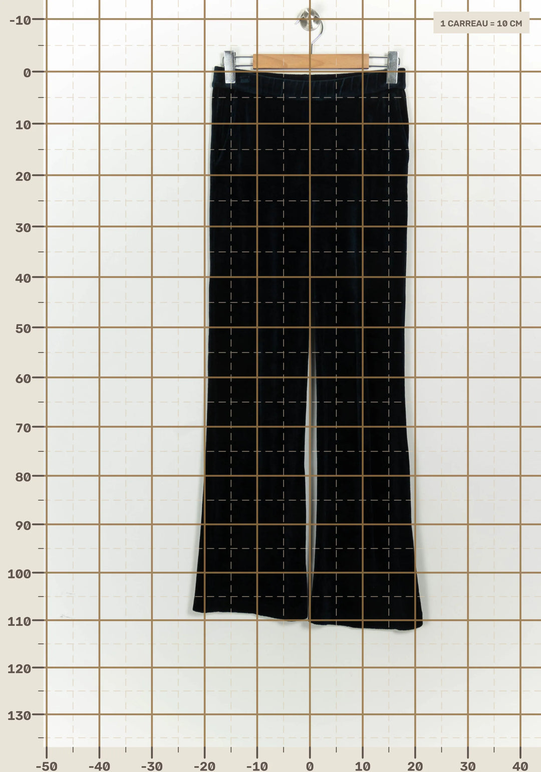 Pantalon Évasé Bleu - Taille M/38 de la marque Majestic Filatures | PARAD124643 - Vendu par Paradigme - Image 4