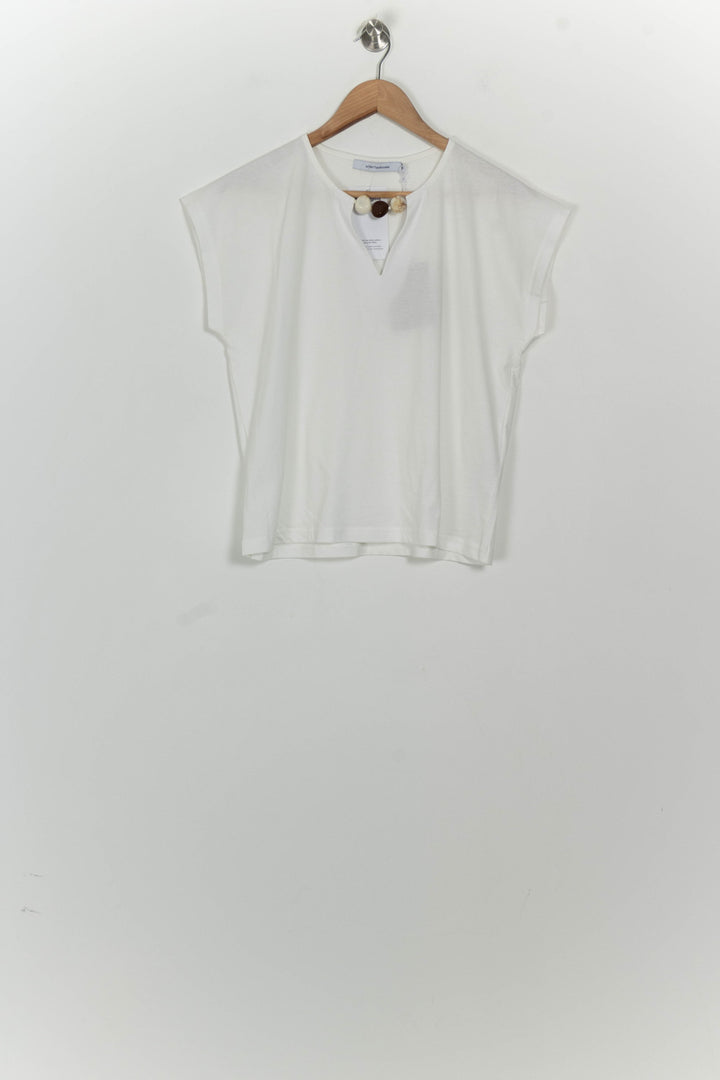 Top Blanc - Taille M/38 de la marque La Fée Maraboutée | PARAD124651 - Vendu par Paradigme - Image 2