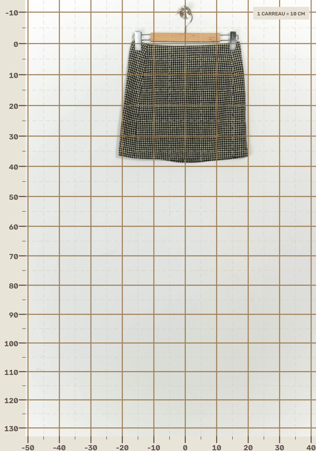 Jupe Courte Noire et Blanche - Taille S/36 de la marque Sézane | PARAD124654 - Vendu par Paradigme - Image 4