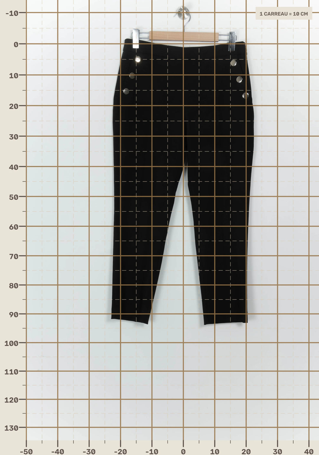 Pantalon Noir - Taille XL/42 de la marque Caroll | PARAD124662 - Vendu par Paradigme - Image 4