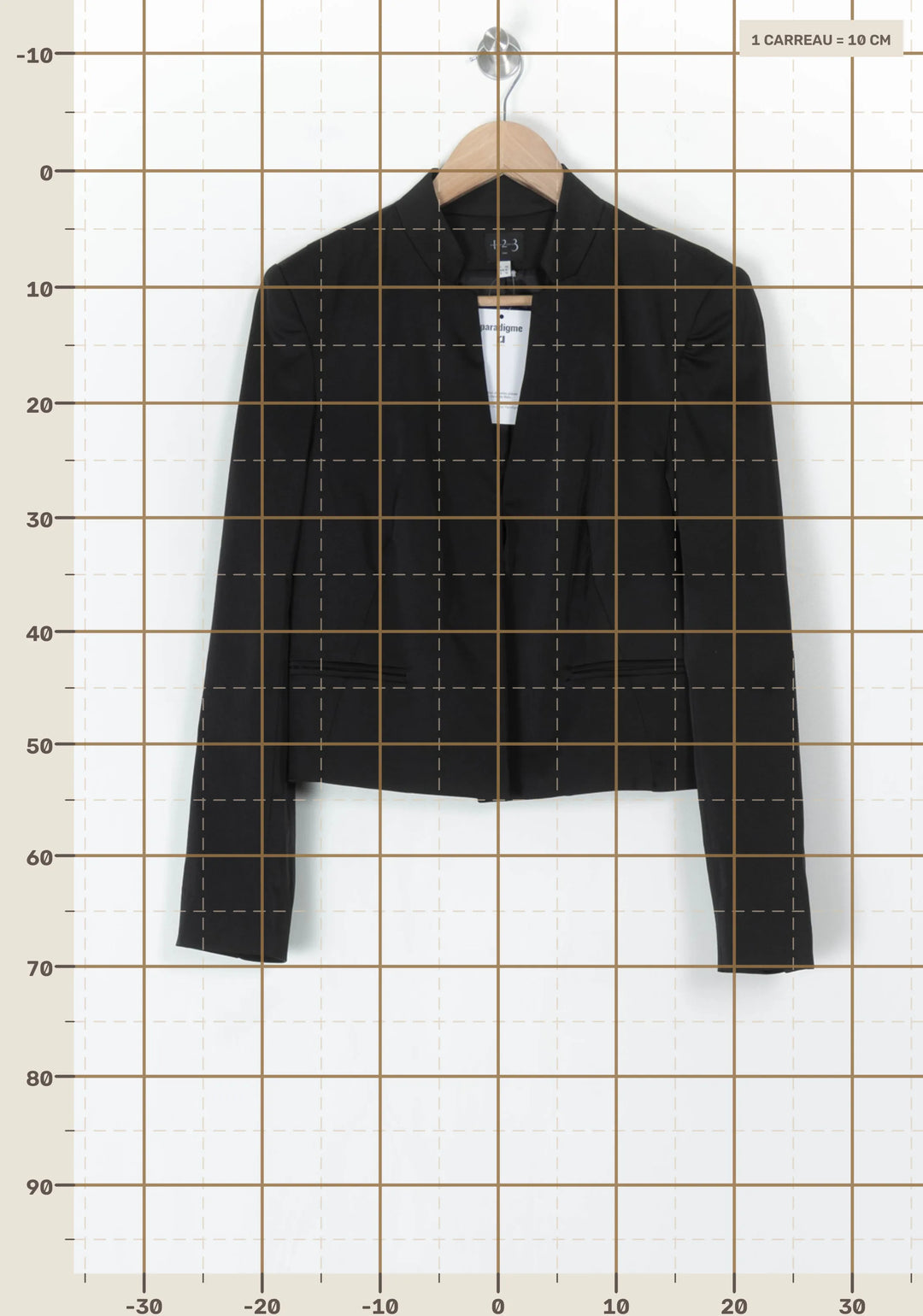 Veste De Tailleur Noire - Taille L/40 de la marque Maison 123 | PARAD124668 - Vendu par Paradigme - Image 4