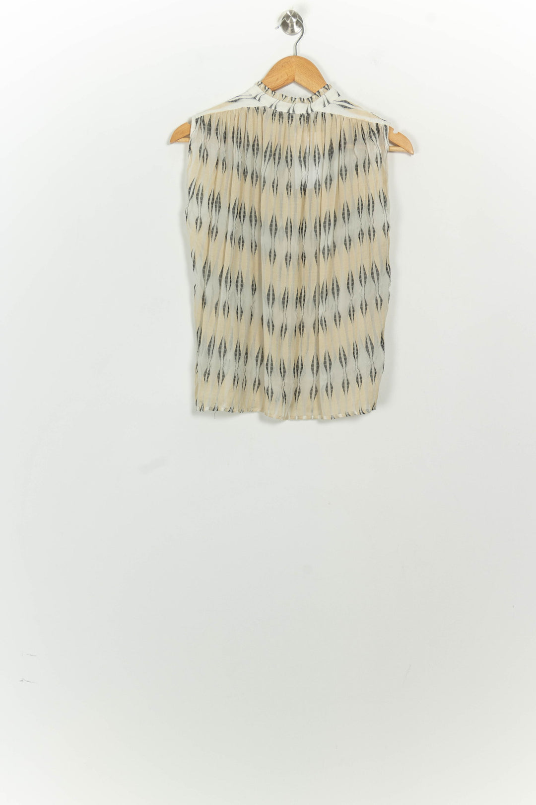 Blouse Beige et Noire - Taille S/36 de la marque Sessùn | PARAD124670 - Vendu par Paradigme - Image 5