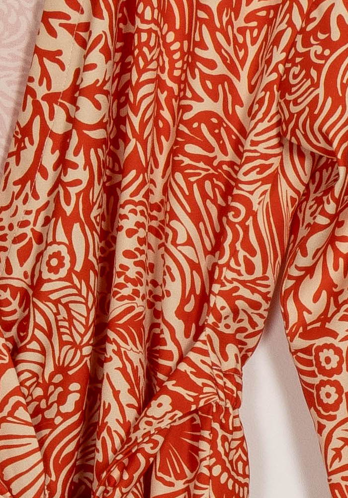 Blouse Orange et Écrue - Taille L/40 de la marque Bleu Blanc Rouge | PARAD124671 - Vendu par Paradigme - Image 3
