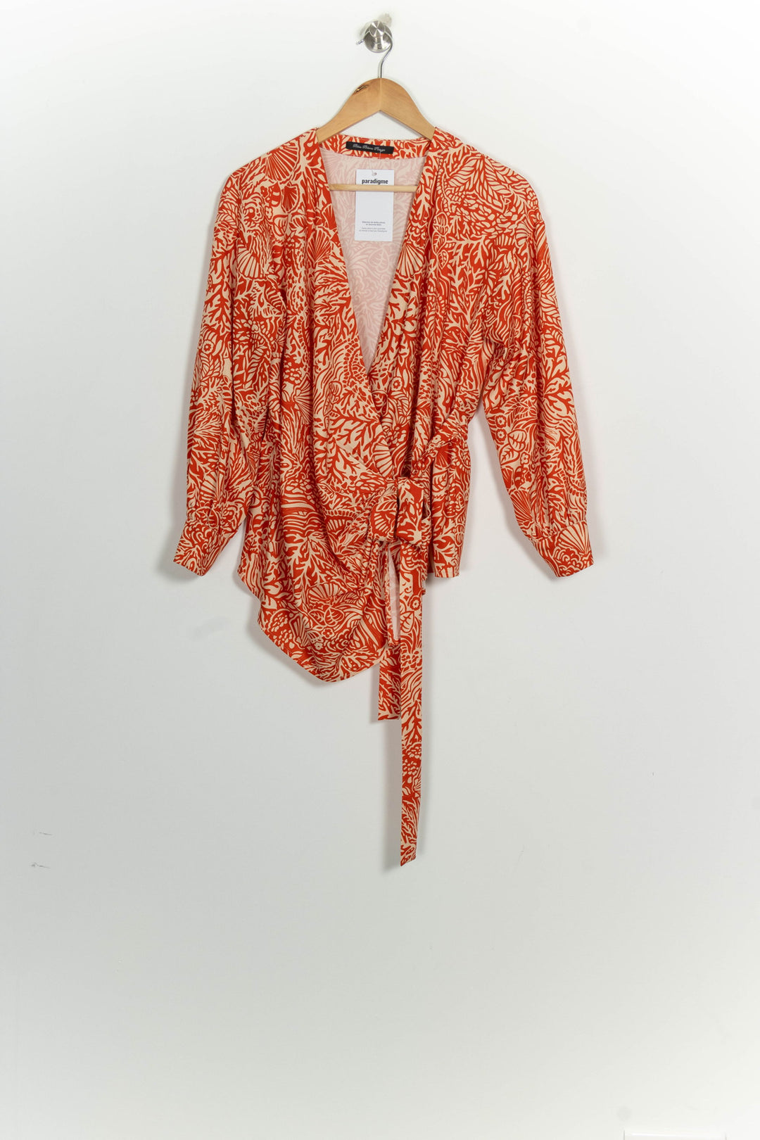 Blouse Orange et Écrue - Taille L/40 de la marque Bleu Blanc Rouge | PARAD124671 - Vendu par Paradigme - Image 2