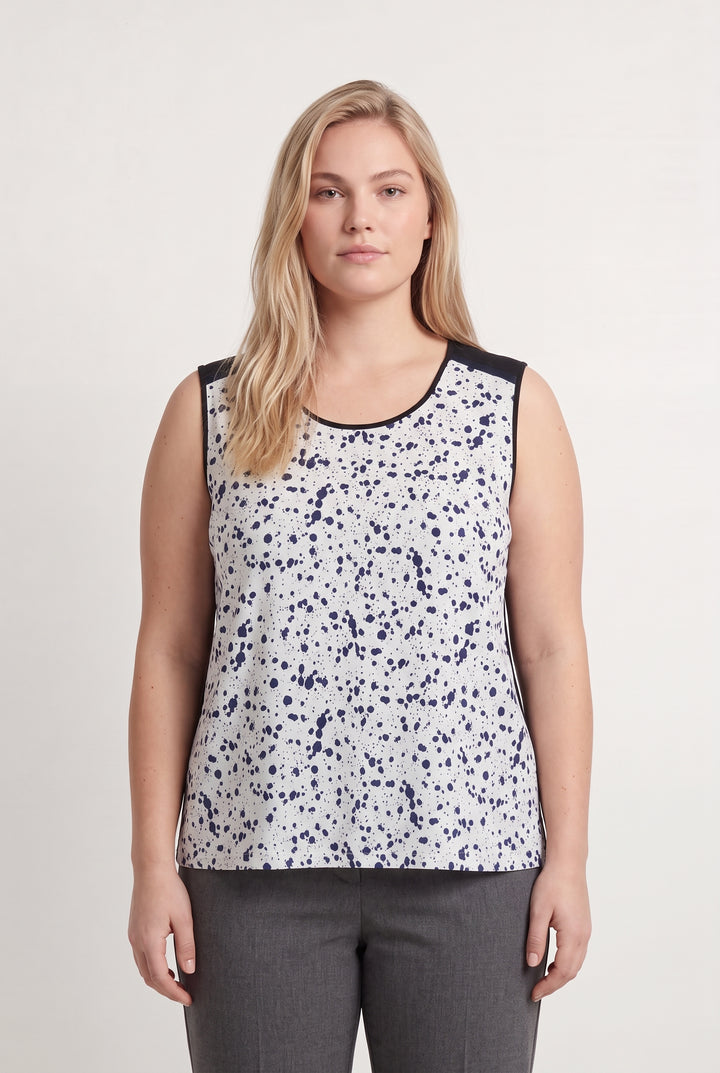 Débardeur Blanc et Bleu Marine - Taille XXL/44 de la marque Bleu Blanc Rouge | PARAD124673 - Vendu par Paradigme - Image 1