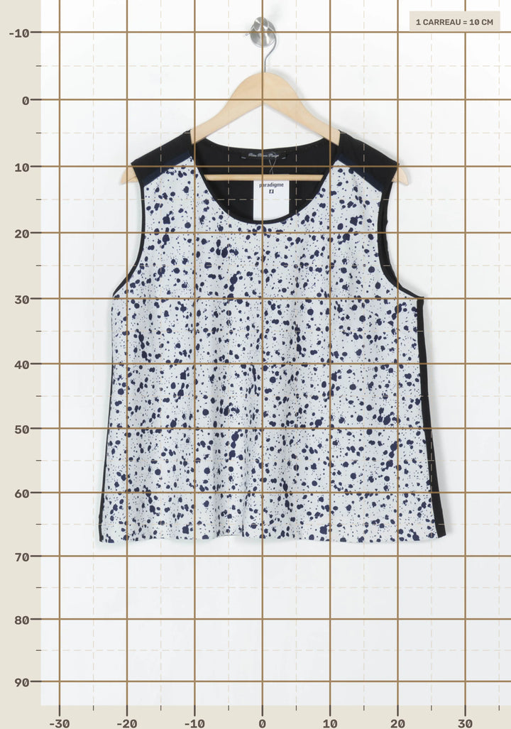 Débardeur Blanc et Bleu Marine - Taille XXL/44 de la marque Bleu Blanc Rouge | PARAD124673 - Vendu par Paradigme - Image 4