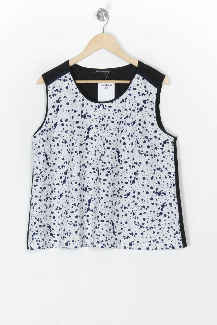 Débardeur Blanc et Bleu Marine - Taille XXL/44 de la marque Bleu Blanc Rouge | PARAD124673 - Vendu par Paradigme - Image 2