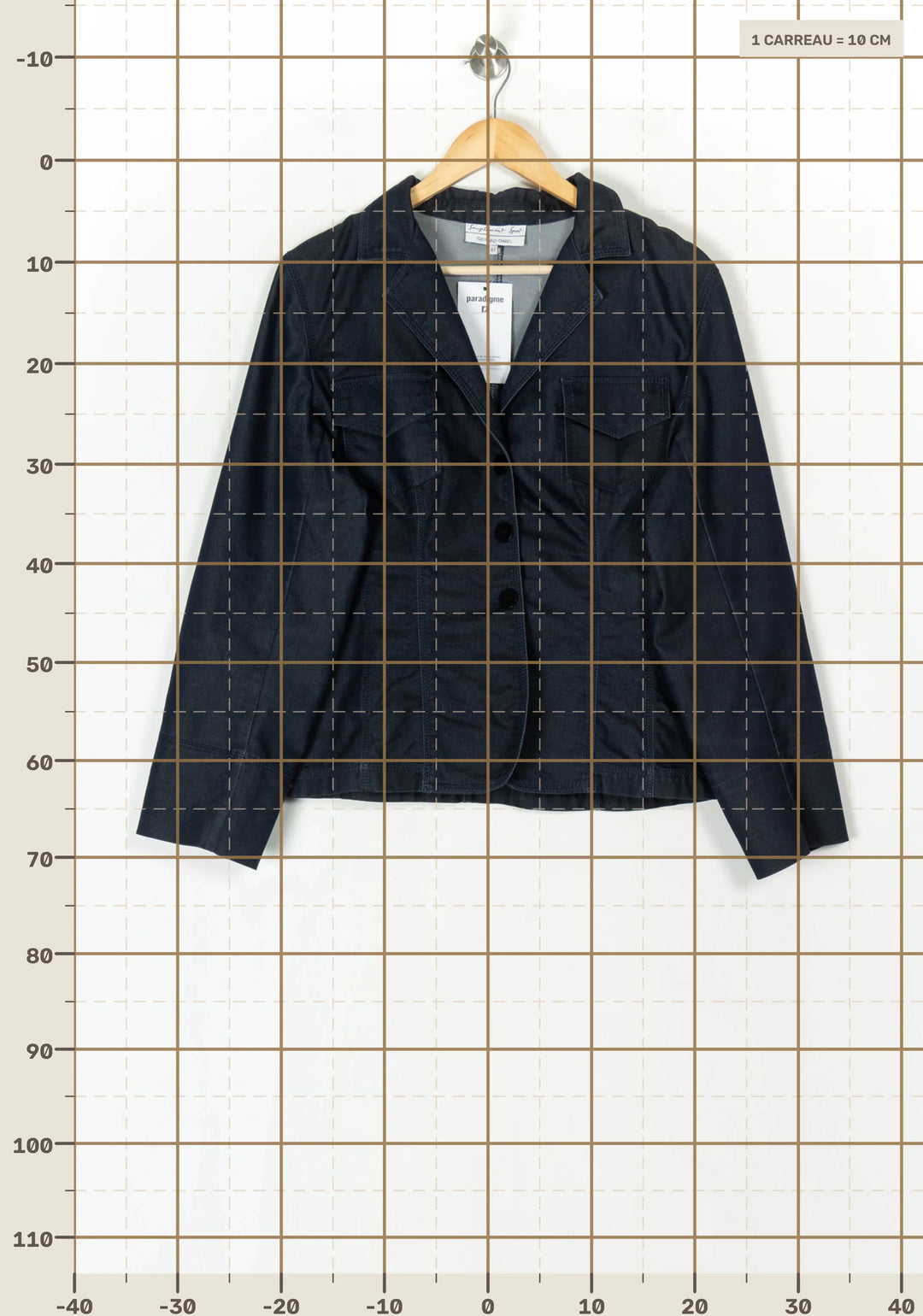 Veste en Jean Bleue - Taille XXL/44 de la marque Gerard Darel | PARAD124674 - Vendu par Paradigme - Image 4
