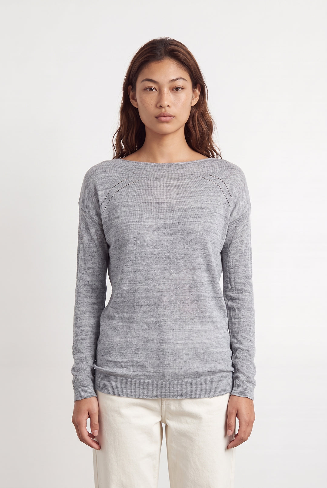 Pull Gris Chiné - Taille S/36 de la marque Kookai | PARAD124676 - Vendu par Paradigme - Image 1