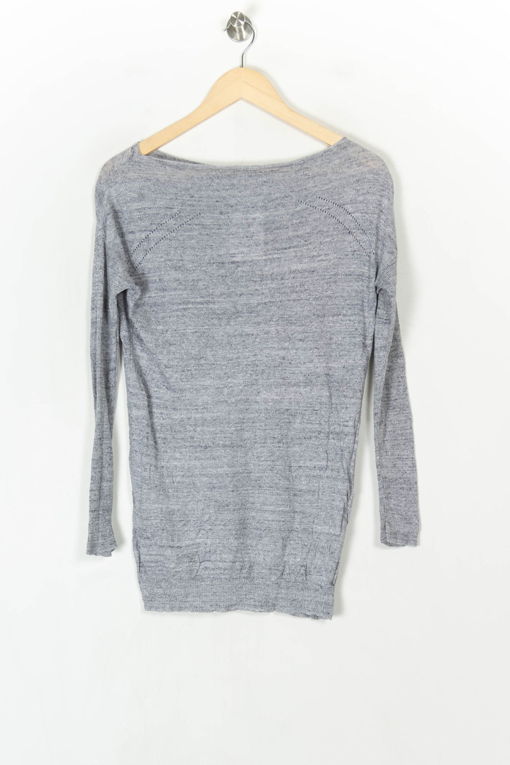 Pull Gris Chiné - Taille S/36 de la marque Kookai | PARAD124676 - Vendu par Paradigme - Image 2