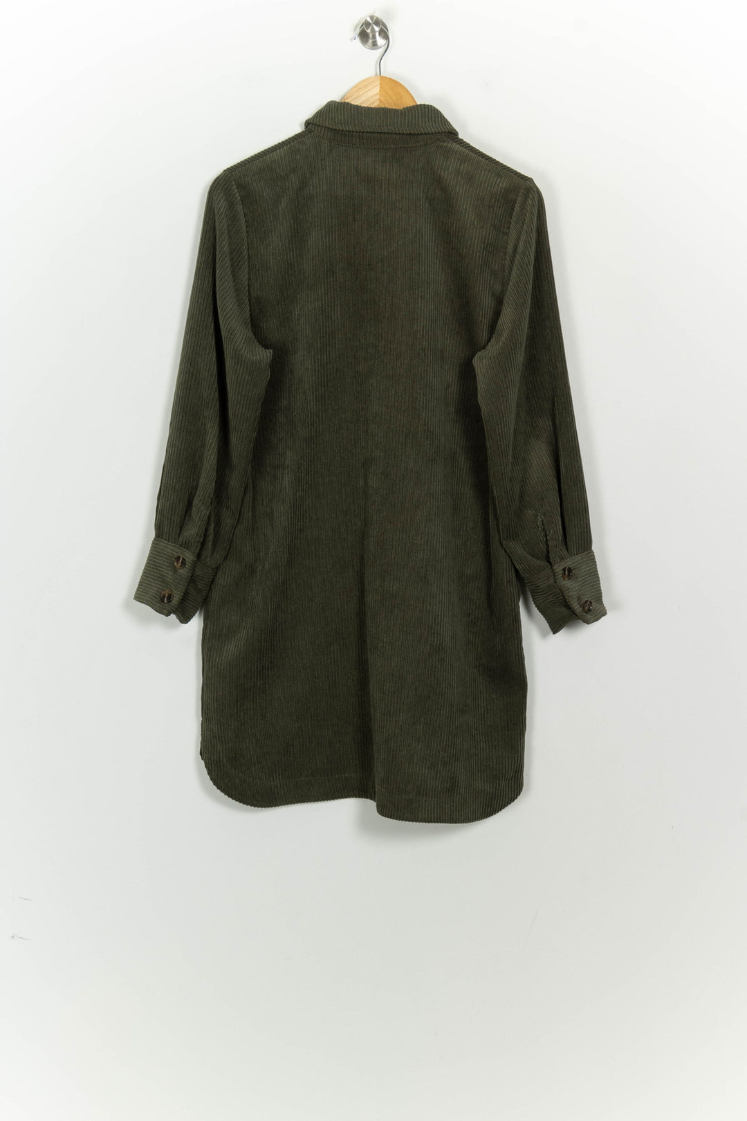 Robe Chemise Vert Kaki - Taille S/36 de la marque La Fée Maraboutée | PARAD124679 - Vendu par Paradigme - Image 2