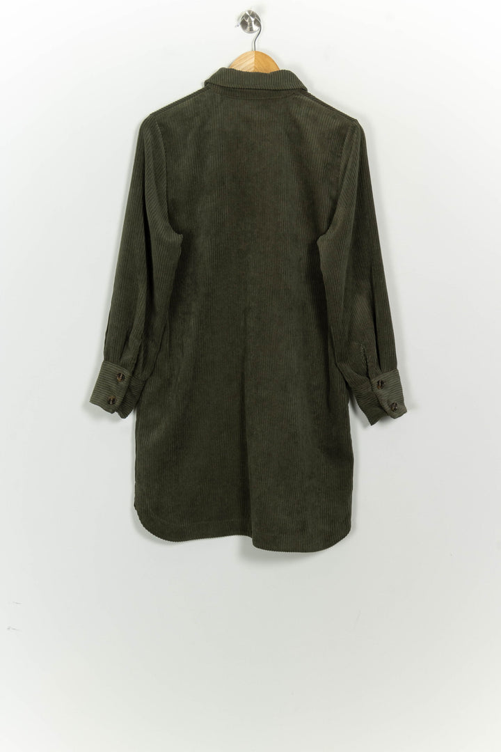 Robe Chemise Vert Kaki - Taille S/36 de la marque La Fée Maraboutée | PARAD124679 - Vendu par Paradigme - Image 2