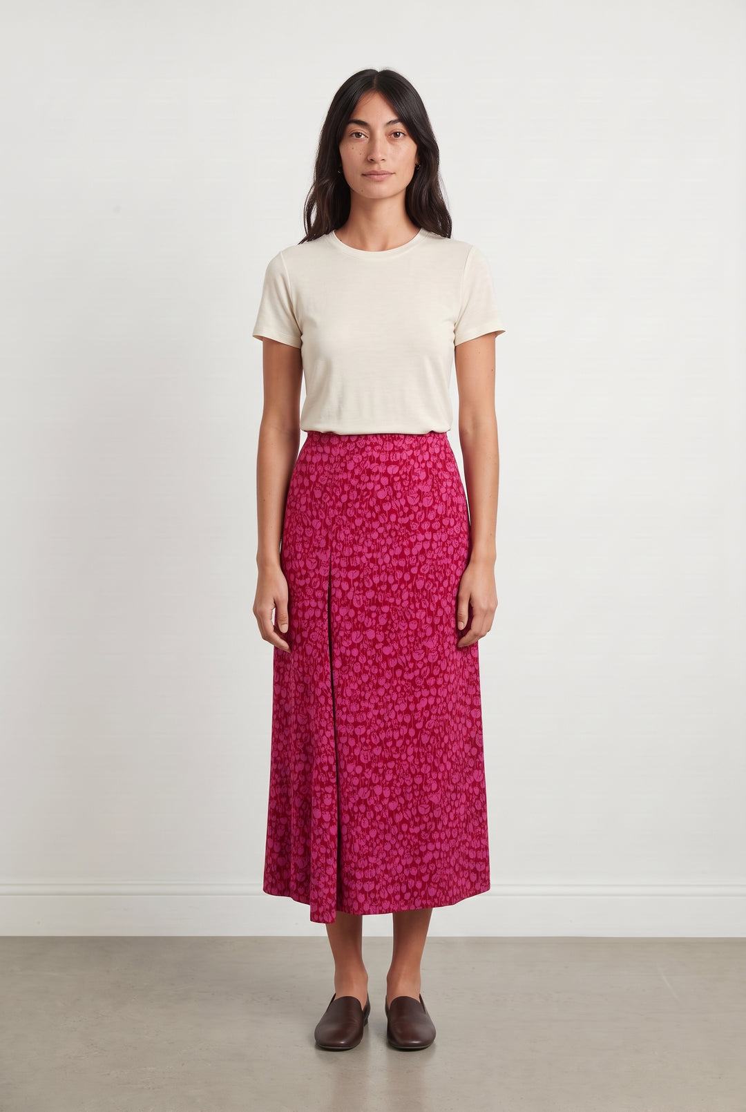 Jupe Longue Rouge et Rose - Taille S/36 de la marque Vanessa Bruno | PARAD124684 - Vendu par Paradigme - Image 1