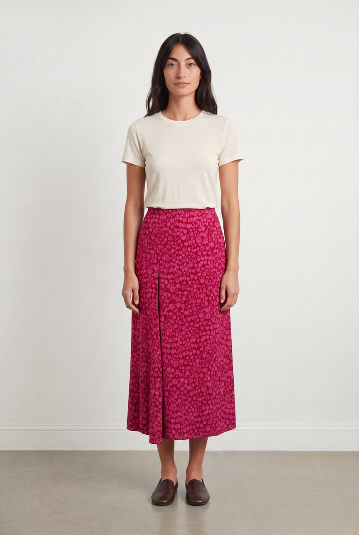 Jupe Longue Rouge et Rose - Taille S/36 de la marque Vanessa Bruno | PARAD124684 - Vendu par Paradigme - Image 1